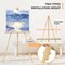 Art Easel Wooden Stand, 63" Portable Tripod Display. Artist easel - Adjustable Floor Wood Poster Stand for Wedding, Painting, Drawing, Display Show, Natural. 2 pack